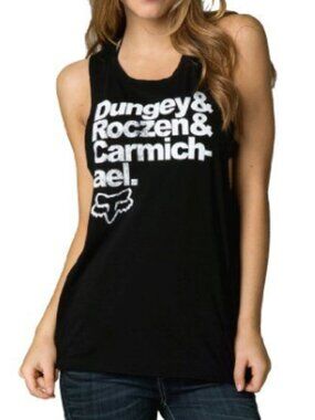 Fox Racing Graphic Tank Small Black Dungey & Roczen & Carmichael Deep Cut Sides